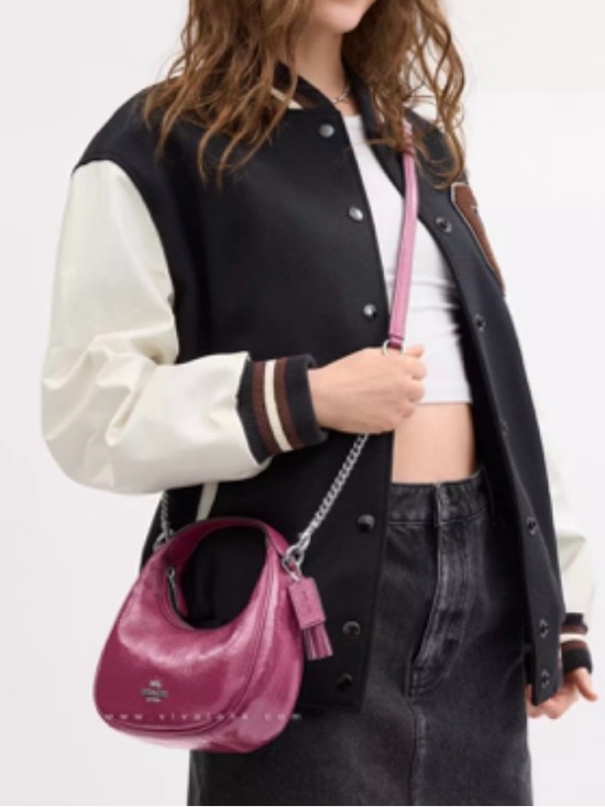 Coach Handbags - Coach “Carmen” Mini Crinkled Leather Crossbody NWT